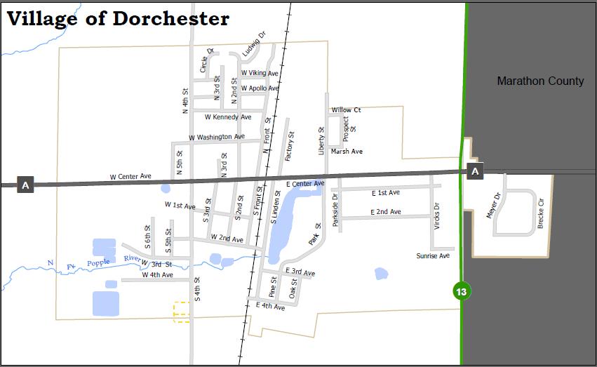 Village of Dorchester, Clark/Marathon County, Wisconsin : About